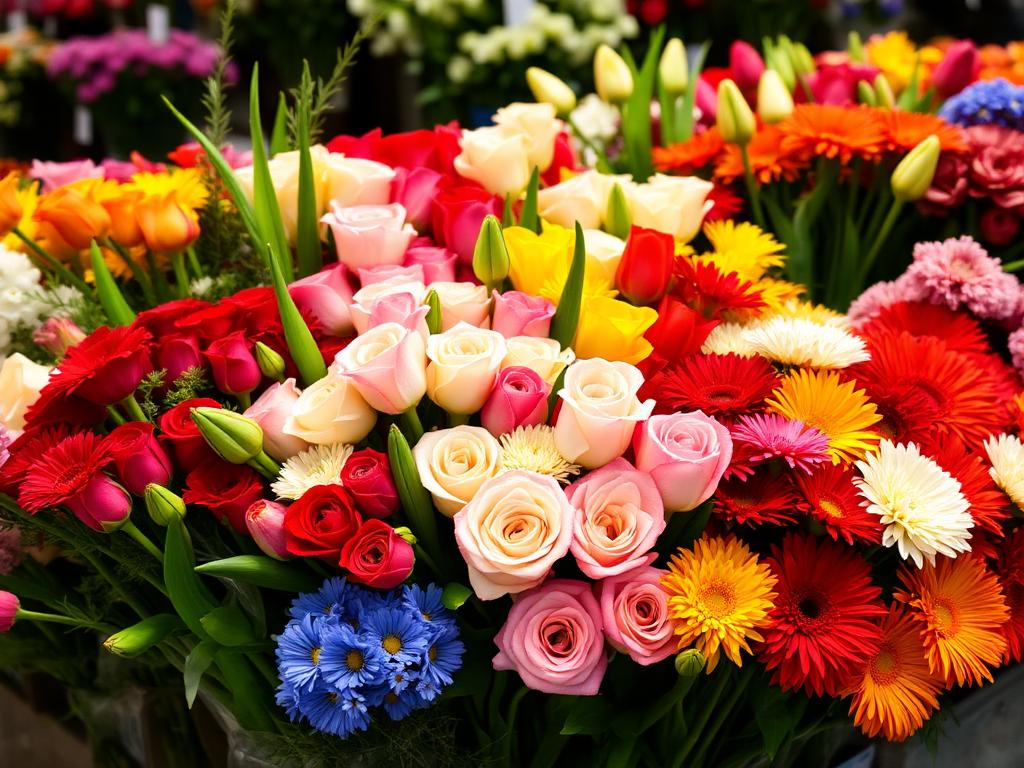 Fresh Flowers at Aligoraya Flowers Market Lahore