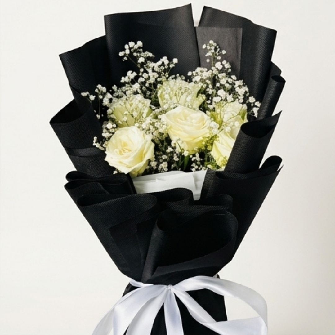 Elegant White & Pastel Bouquet Collection