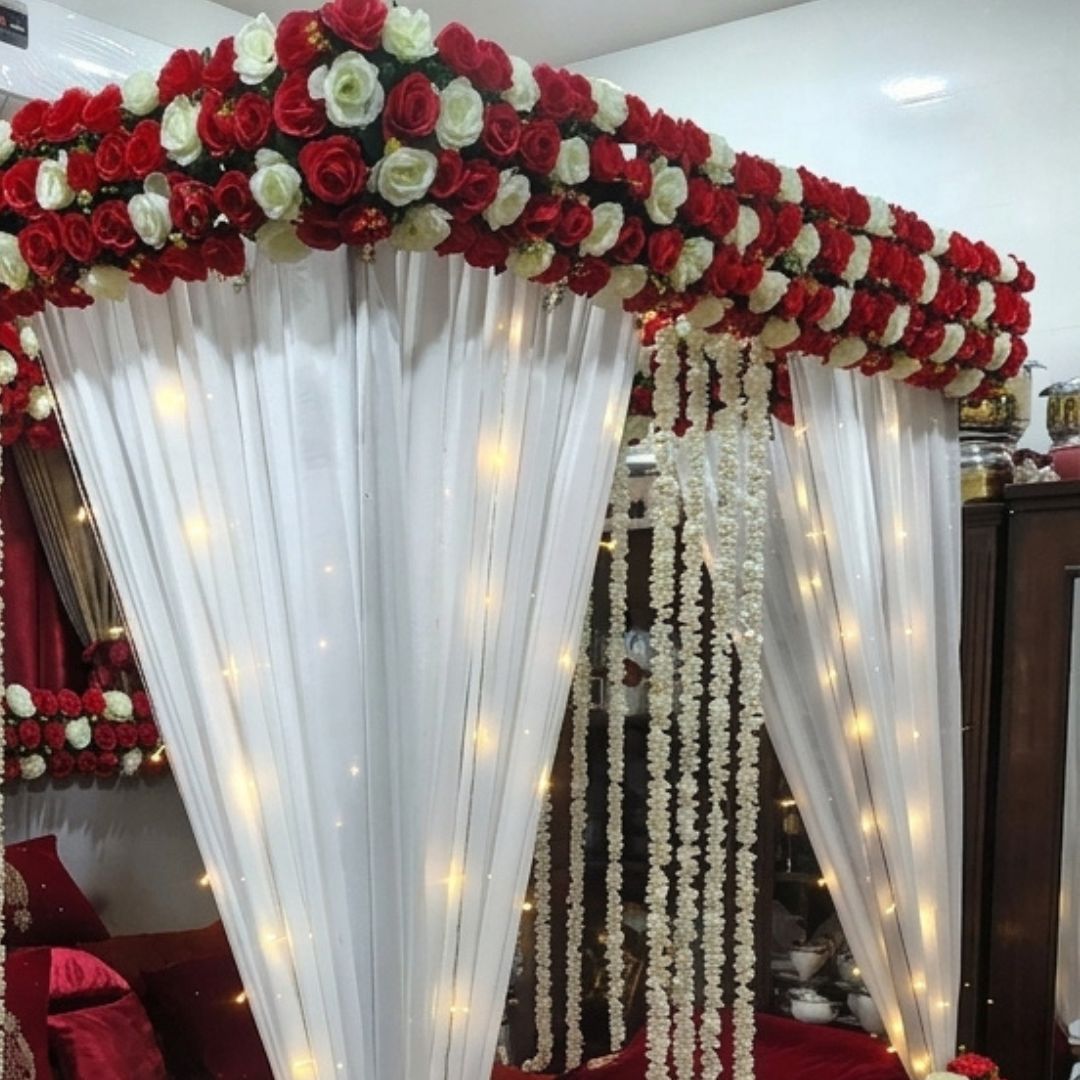 Artificial Masehri Wedding Room Decoration Setup