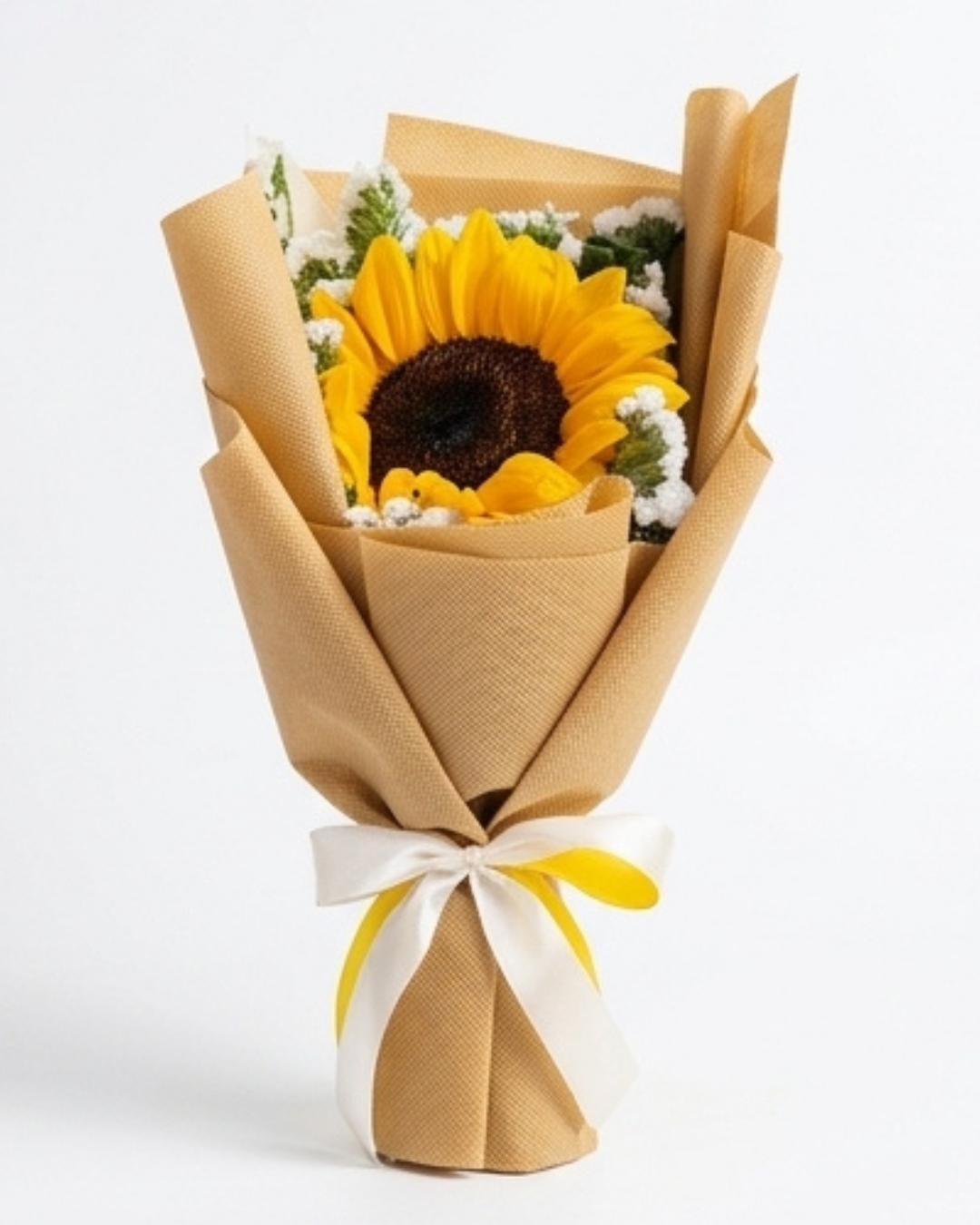 Soleil Mini Sunflower & White Accent Floral Bouquet detail 2