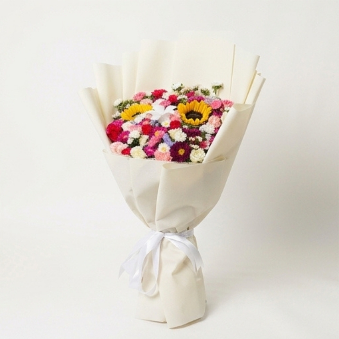 Meadow Symphony Mixed Floral Bouquet detail 4