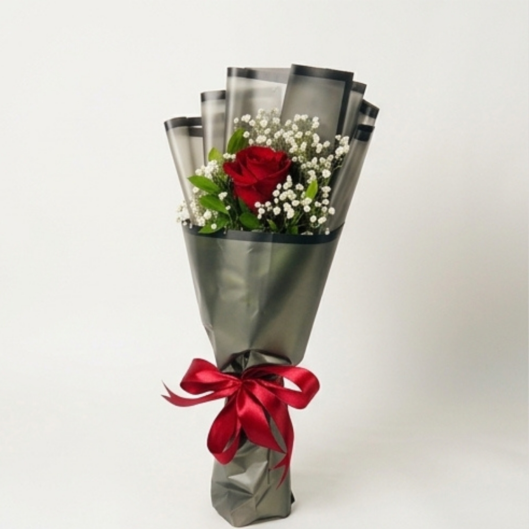 Premium Red Rose Bouquet detail 2