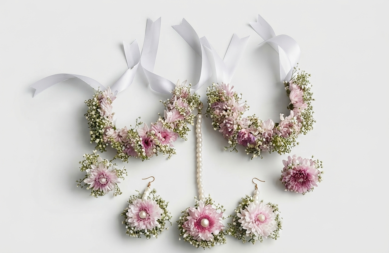 Traditional Floral Jewellery Collection — Floral Jewellery by Aligoraya Flowers Market