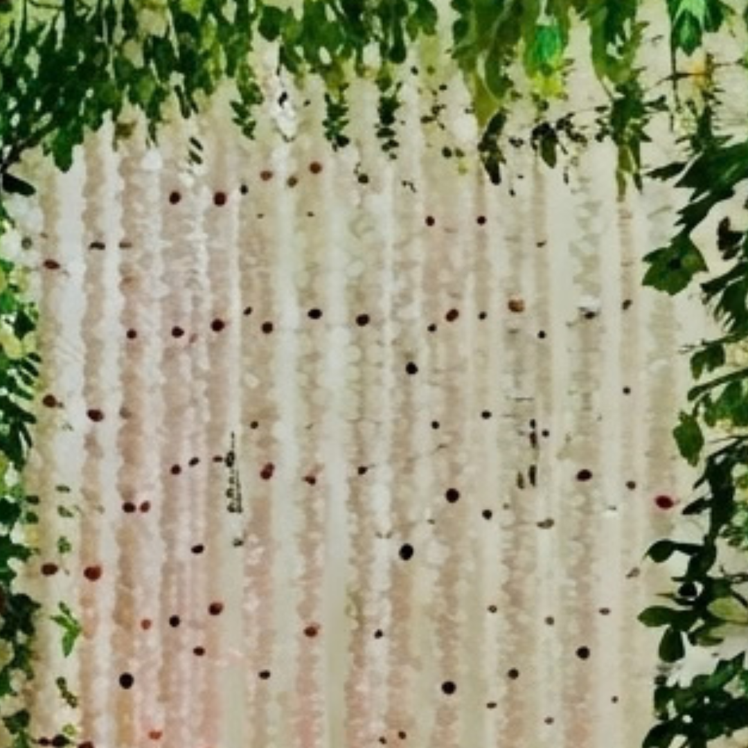 Floral Arch & Hanging Garland Bridal Room Decoration