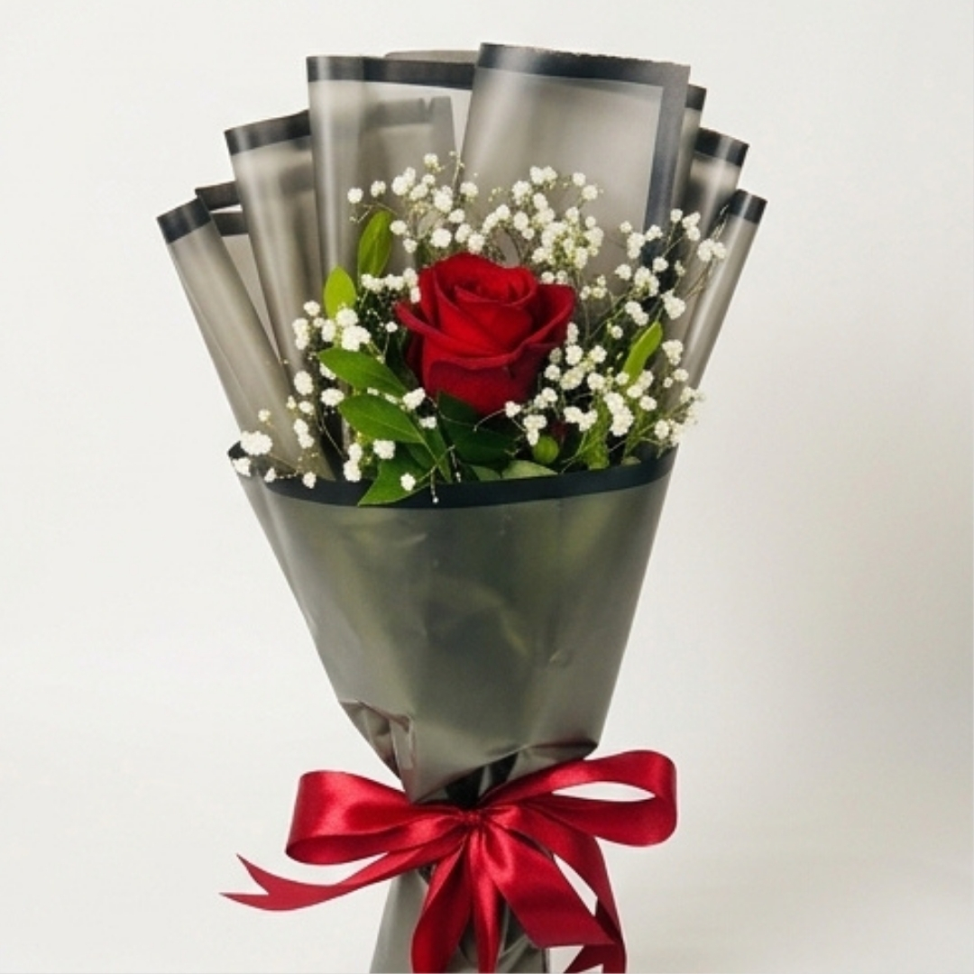 Premium Red Rose Bouquet detail 3