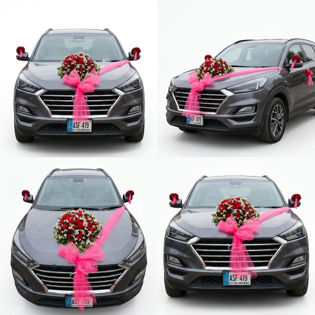 Wedding Car Decoration by Aligoraya Flowers Market
