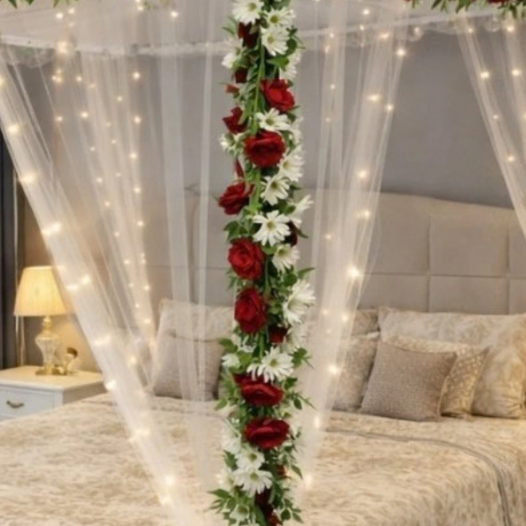 Romantic Rose Bridal Room Decoration