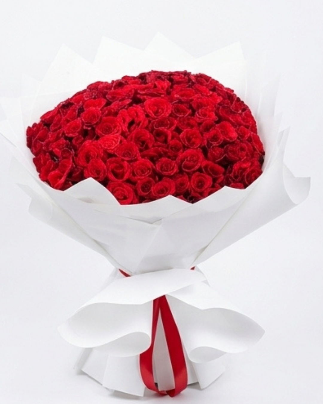 Crimson Grandeur 100 Red Rose Luxury Bouquet — Fresh Flowers by Aligoraya Flowers Market, Lahore