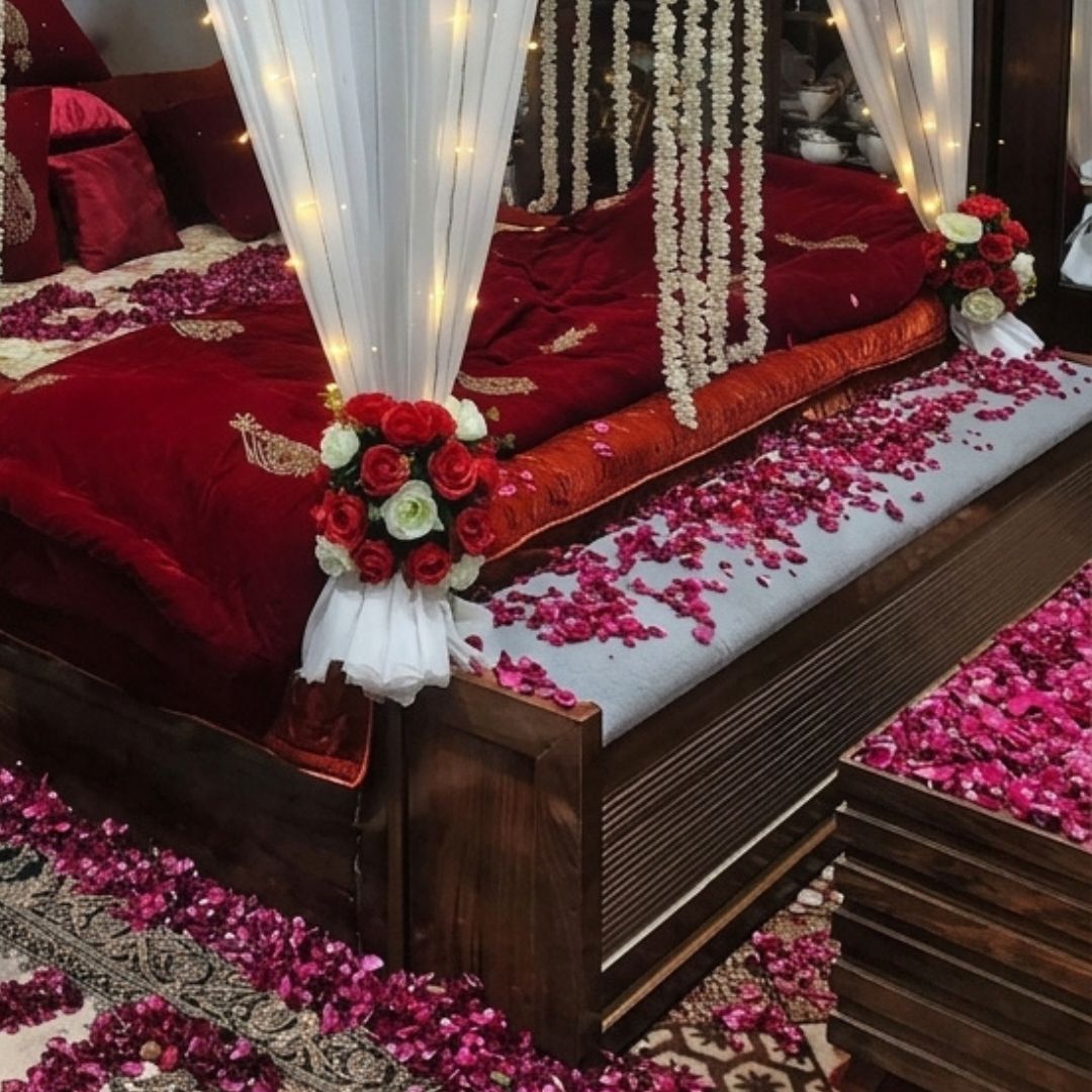 Artificial Masehri Wedding Room Decoration Setup
