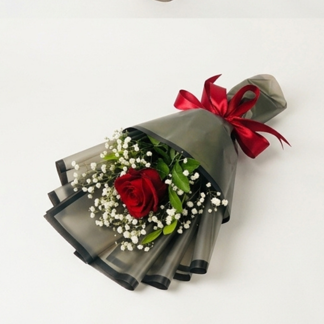 Premium Red Rose Bouquet detail 4
